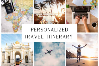 create your personalized travel itinerary