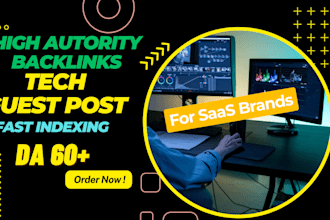 do pure tech guest posts for saas brands and link insertions