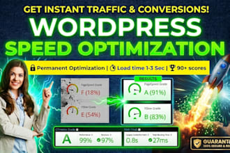 optimize wordpress website speed and reduce load time to under 2 seconds