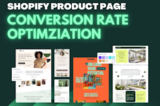 build cro optimized shopify landing page with pagefly, gempages,  replo