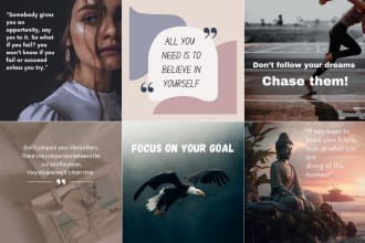 design unique motivational quotes for your social media