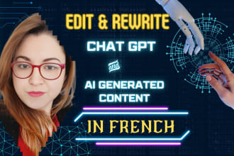 edit and rewrite ai generated content in french