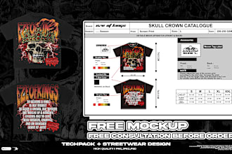make streetwear printful design with tech pack