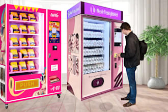 do create vending machine wrap in high quality just in 24 hours