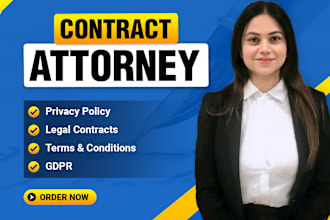 write legal contracts, privacy policy, terms and conditions