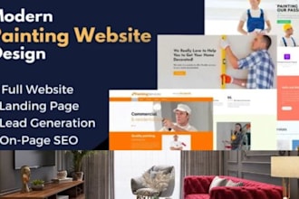 develop a website for painters and decorator and  electrician