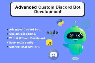 professional custom discord bot development with gui dashboard