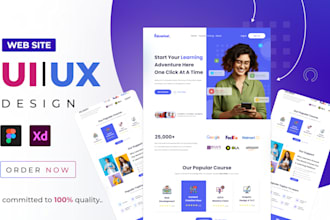 do UI UX design, figma design, landing page UI UX