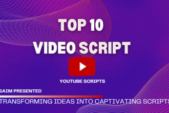write a top 10 script for you