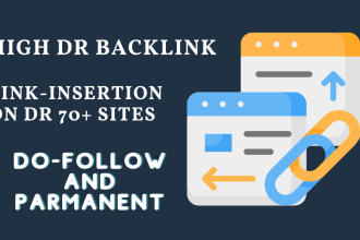 do niche edits link insertion on DR 70 site