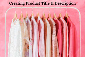craft professional product titles descriptions and list clothing items
