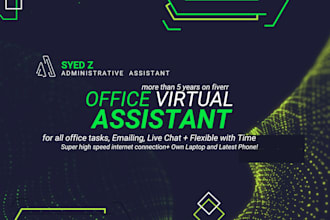 provide virtual office assistance admin remote assistant