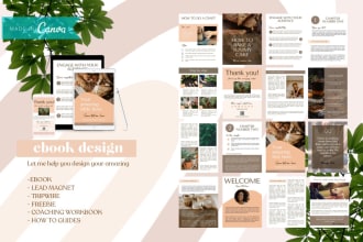 design your canva PDF ebook, lead magnet, workbook, freebie