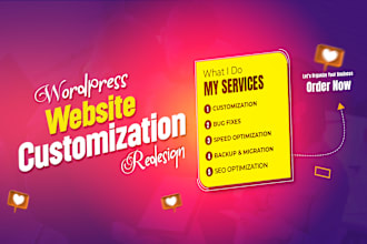 do wordpress website customization and themeforest theme customization