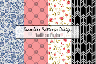 design creative seamless pattern for textile and fashion fabric prints