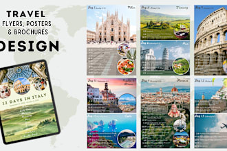 design a brochure for your travel itinerary
