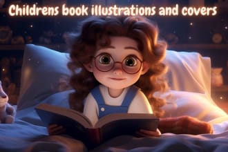 draw children book illustrations and covers