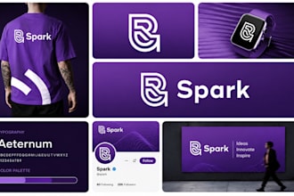design or redesign modern minimalist business logo and full brand identity kit