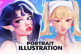 draw digital art or character illustration