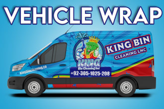 attractive an awesome vehicle wrap, car wrap racing wrap food truck wrap design