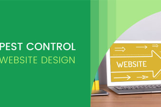 create pest control website design in wordpress