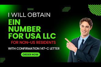 get your ein number for llc or sole US and non US residents
