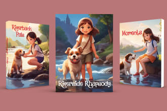 do kids story book illustration and  children ebook cover design
