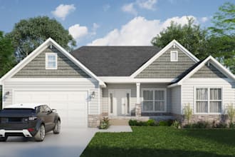 do professional interior and exterior design with realistic 3d rendering