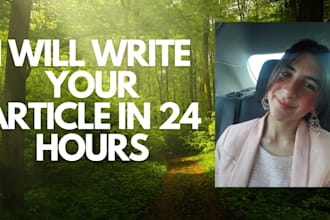 write an original SEO blog post or article in 24 hours