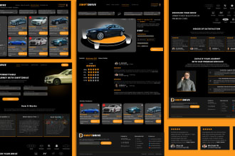 design cauffeur taxi booking personal portfoilo and business website