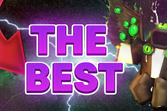 make you a roblox thumbnail that will stand out