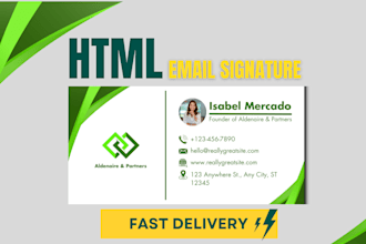 html email signature or clickable html email signature
