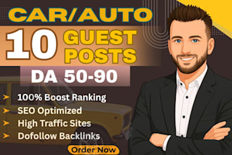 publish high da auto guest post, car guest post  on my automotive blog