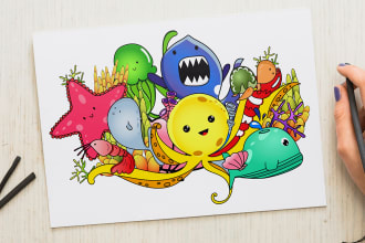 create amazing and creative doodle art illustrations