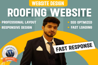 design professional construction, hvac, and roofing website