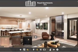 virtual tour unreal engine 5 vr ar 360 rendering interior
