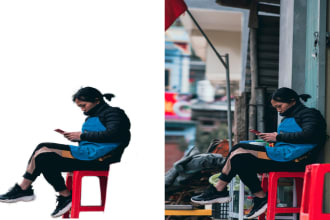 remove background containing person, objects or jewelry