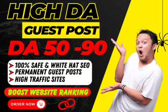 do SEO high da dofollow guest posting backlinks on high da sites