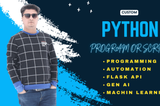 create a python program or script including flask, django and ai models