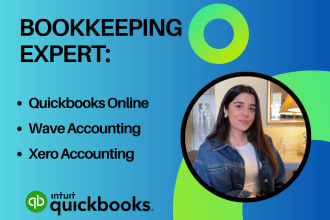 do bookkeeping in quickbooks online, xero, wave and clean up,bank reconciliation