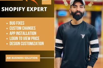 design shopify store and do custom coding for fix any bugs