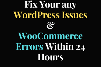 fix wordpress issues and solve critical woocommerce error