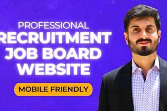 create recruitment website or staffing or job board website