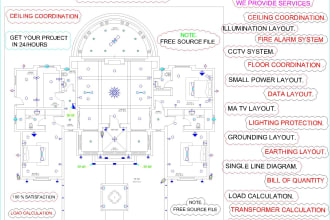 draw electrical design and floor plans in autocad