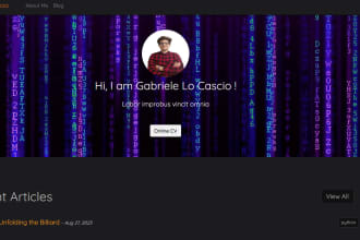 online CV as github pages
