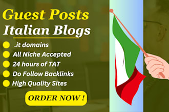 publish high da italian guest posts with niche relevant backlinks