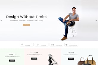 design responsive website, webpage or landing page