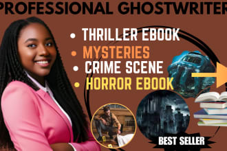 ghostwrite edit thriller story fantasy short horror ebook mystery crime scene