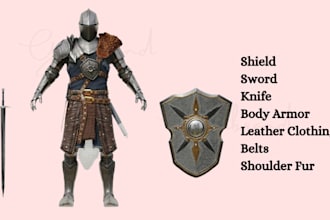 create amazing 3d robloxweapons, guns, amor and sword for roblox game in blender