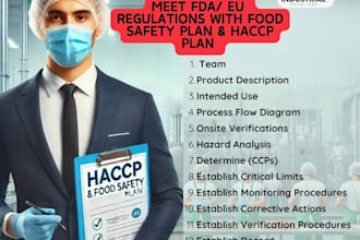 help your business meet fda and fsma regulations with haccp,  food safety plans